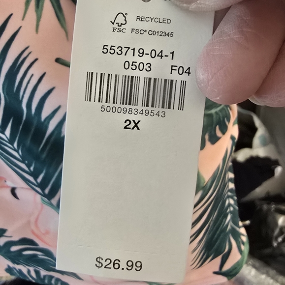 2X NWT OLD NAVY Bikini Top ONLY 19.5-24"Ptp 17.5-23"Band Removable Bra P… - Picture 3 of 11